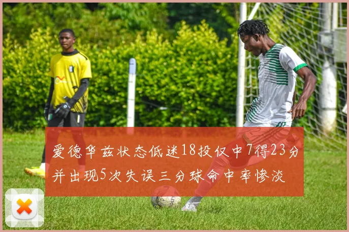 爱德华兹状态低迷18投仅中7得23分并出现5次失误三分球命中率惨淡